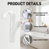 Ztolbriy Pack of 10 Radiator Hooks White - For Round