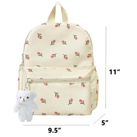 PRLINJSK Mini Backpack for Girls Teens Kids Kawaii Small Backpack Purse with Cute Pendant Gift