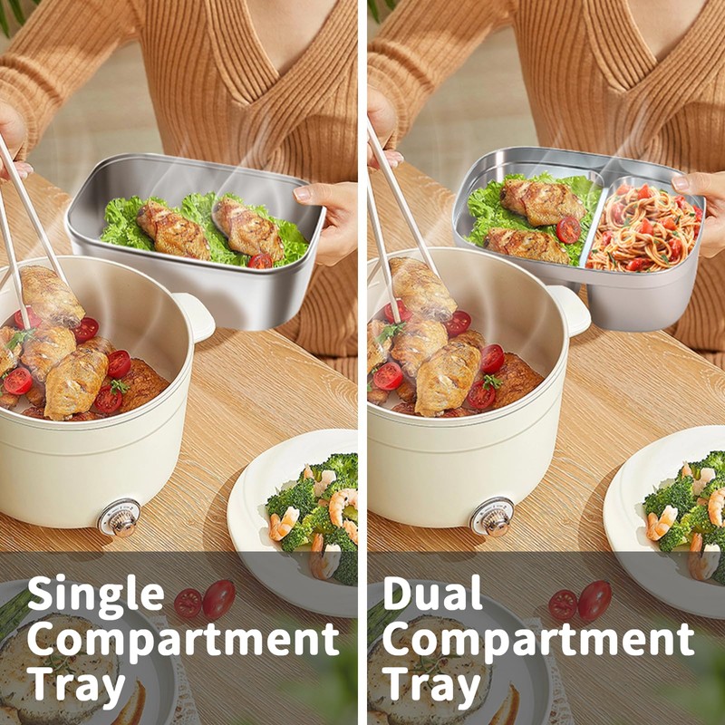 Electric Heated Lunch Box for Adults with 2 Pack 1.8L