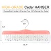 TOPIA HANGER American Red Cedar Wood Belt Hanger, Belt Organizer