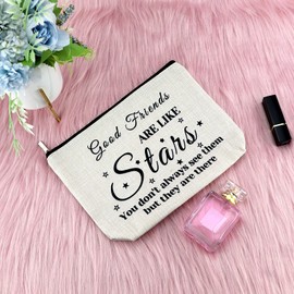 Birthday Gifts for Women Friends Makeup Bags Friend Gifts for Girls Friendship Birthday Gift Long Distance Friendship Gifts Cosmetic Bag Christmas Graduation Gift for Sister Beties Friend