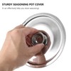Cabilock Stainless Steel Universal Pot Lid: Mini Seasoning Pan Lid