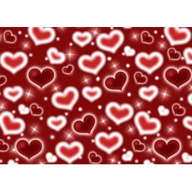 LYCGS 7X5FT Red Heart Photo Backdrop 90s Backdrops for Photoshoot Valentine's Day Backdrop Women Men Happy Birthday Photography Background Banner Photo Booth Studio Props X-91