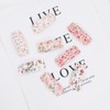 40pcs Baby Hair Clips Flower Patterns Snap Hair Clips Wrapped