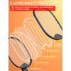 WOCVRYY Electric Fly Swatter Foldable Bug Zapper Racket with 4000V