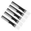NOLITOY Styling Comb Hair 5pcs Steel Pin Combs Detangler Braiding