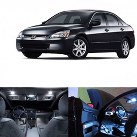 LED White Lights Interior Package Kit For Honda Accord 2003-2011 (11 pcs)