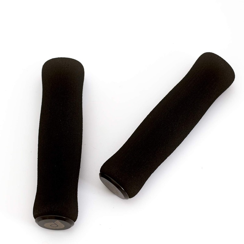 Foam M/H/S Grips + Handlebar Plugs for BROMPTON BLACK