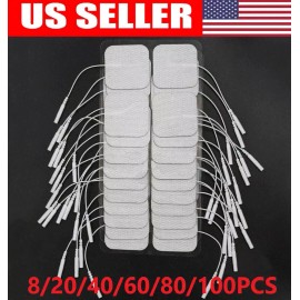 Unbranded 40 TENS Electrode Pads EMS Replacement Unit 7000 3000 2x2 Muscle Stimulator BULK - 20 pcs
