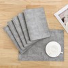 Homaxy Faux Leather Heat Resistant Placemats for Dining Table Set