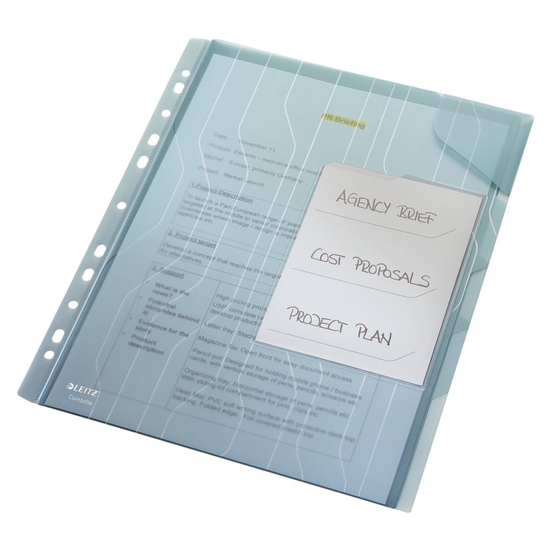 Leitz CombiFile Organiser Folder, Pack of 3, Holds up to