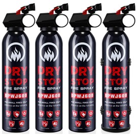 4 Pack Dry Chemical Fire Extinguisher - Portable ABC Fire Extinguisher for Home and Vehicle, Compact Fire Extinguisher for Kitchen, Car, Office, Easy to Use