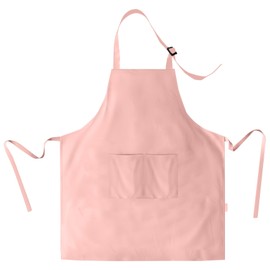 MACIFECI Cute Aprons for Women With Pockets Chef Apron Waterdrop Resistant, Adjustable Kitchen Apron, Cooking Aprons for Women Pink Apron