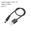MECCANIXITY USB to DC Power Cable 0.3 M USB to