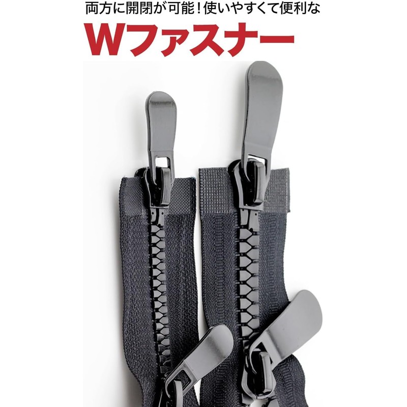 AllBright Zipper Double Slider Double Opening Handmade Garment Pouch, Set