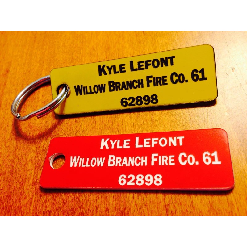 Fire Company Accountability Tags -Customized Set of 6 Tags