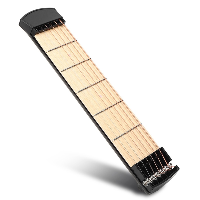 New Portable 6 Fret Pocket Guitar Left Hand for Beginner