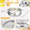 Stainless Steel Honey Strainer, Double Sieve Mesh Filter, Bee Keeping