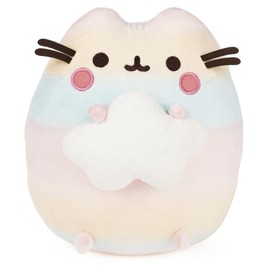 Gund NEW RAINBOW OMBRE PUSHEEN Plush 9.5 Inch Cat Stuffed Toy