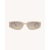 CUFFED - Asymmetrical Pierced Unisex Sunglasses - Color: MATTE BLACK