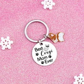 UYBEPU Corgi Gifts for Men Women Funny Corgi Gifts for Dog Lovers Dog Lover Gift Corgis Keychain Unique Corgis Mom Gift Kawaii Dogs Butt Keyring Butt Stuff Best Dogs Mom Ever