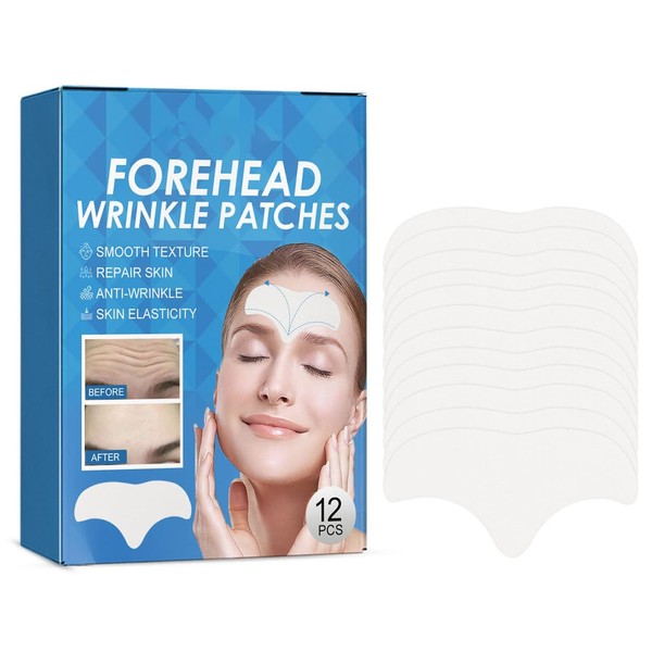 JAWUZ Pack of 12 forehead pads against wrinkles, wrinkles, smoothing