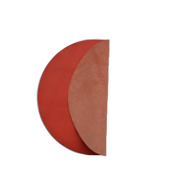 Genuine Leather Turntable Platter Mat - Orange