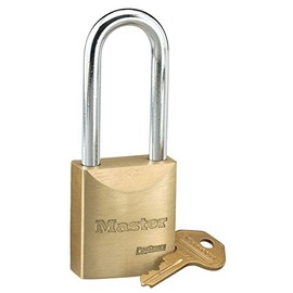 Master Lock 6840KALJ Solid Brass Keyed Alike Padlock, 2-3/8" Shackle Clearance