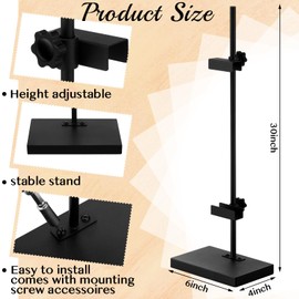 MorningRo Tabletop Picture Frame Easel Stand Adjustable Metal Frames Holder Stand Table Display Easel Picture Display Floor Art Holder for Home Exhibition Restaurant(1 Pcs,24 x 6 x 4 Inches)