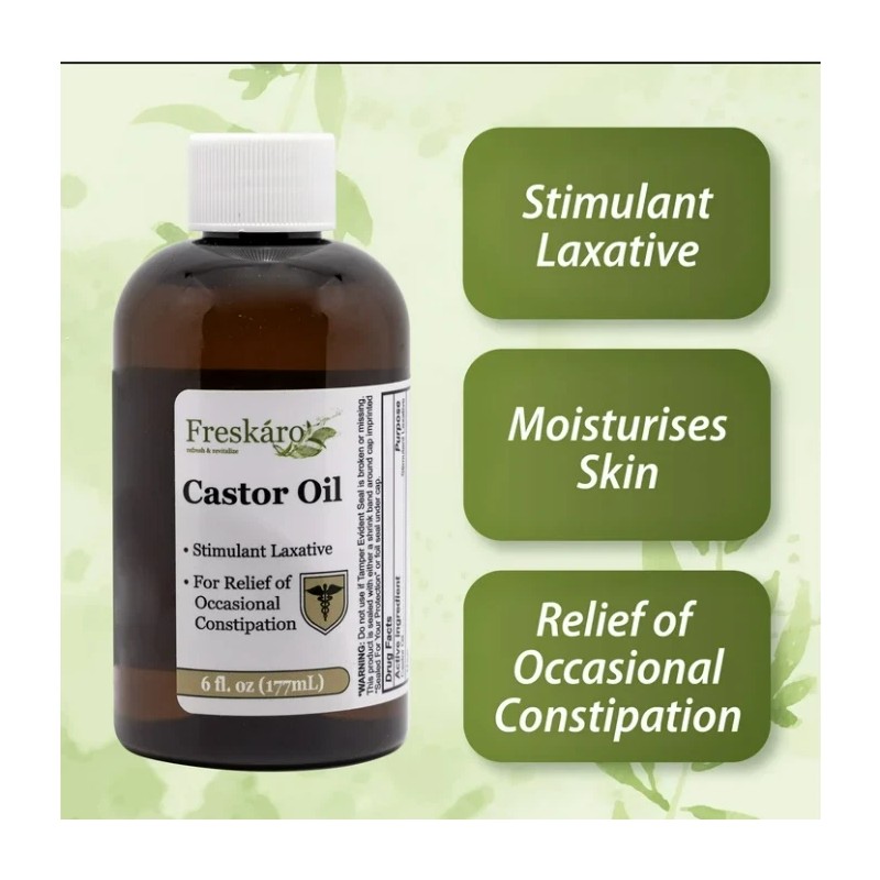 Freskaro Castor Oil 100% Pure Boost Hair Growth , Immune