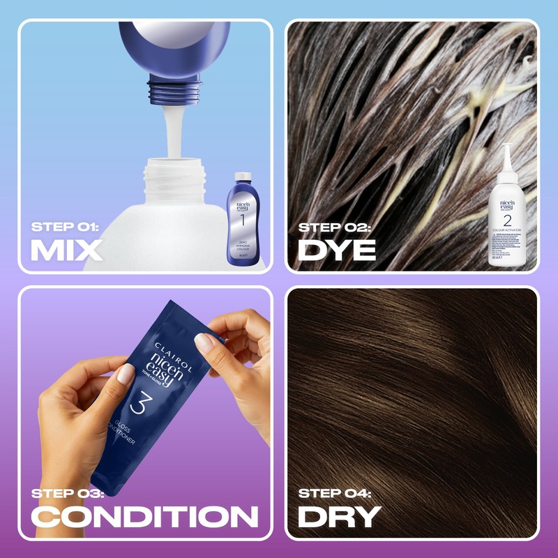 Clairol Nice'n Easy Tone+Gloss Semi Permanent Hair Dye - 400/79