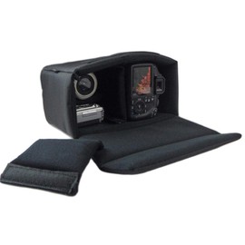 Mugast Bolsa de inserción de cámara, Funda de cámara Impermeable de Nylon a Prueba de Golpes con inserción de cámara de partición, Especialmente para cámara y Lente DSLR(Negro)