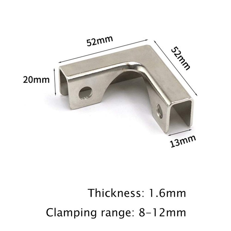 Mnixy 5Y4B Retaining Clamp, Acrylic, Silver