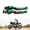 Qianly Sleek Motorcycle Lever Set for Pulsar 200 RS, Green