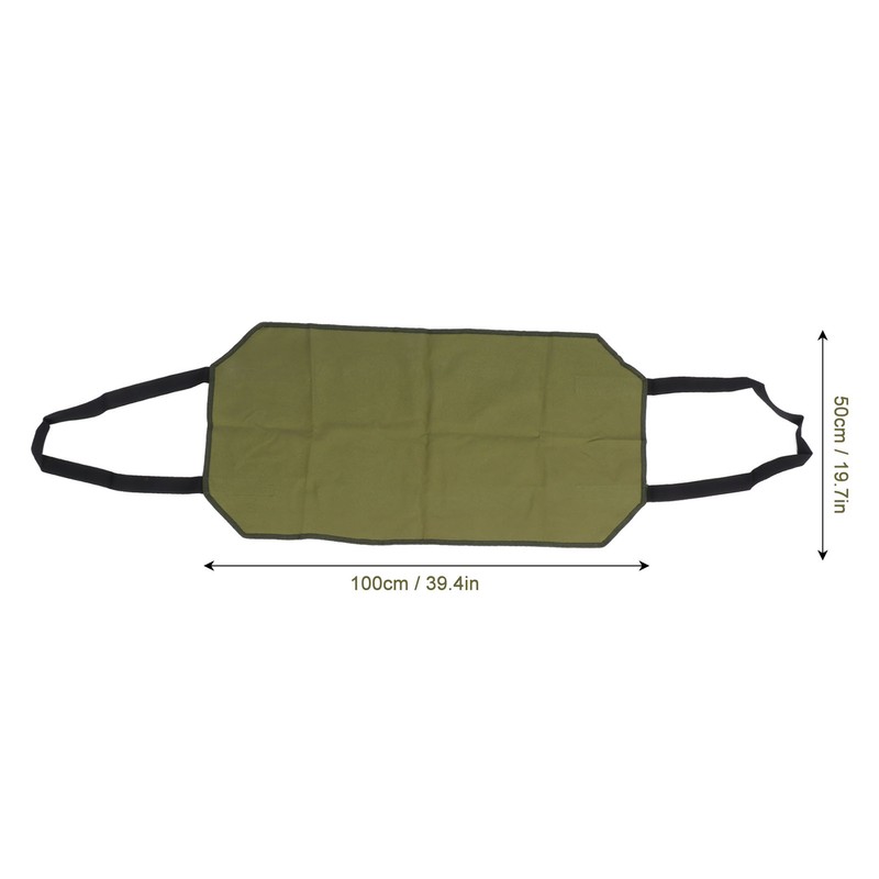Large Canvas Firewood Carrier Log Bag Indoor Fireplace Log Carrier