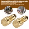 2pcs R134A Refrigerant Tank Brass Adapter, 1/4" Male to 1/2"