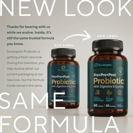 Premium 4-in-1 Probiotic Prebiotic, Postbiotic & Digestive Enzymes for Men & Women – Supports Gut, Digestion & Immunity –Complete Gut Health with Pre,