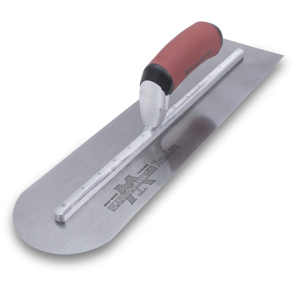 MARSHALLTOWN The Premier Line MXS64RED Concrete Finishing Trowel 14 X 4 Round Front Handle