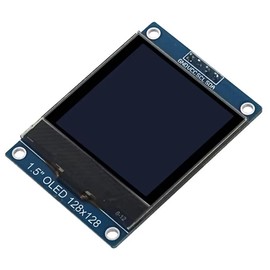 Comphic 1.5 Inch 4PIN OLED Module Display Screen SH1107 Drive IC 128x128 IIC I2C Interface for 51 STM32 P22101 P22102
