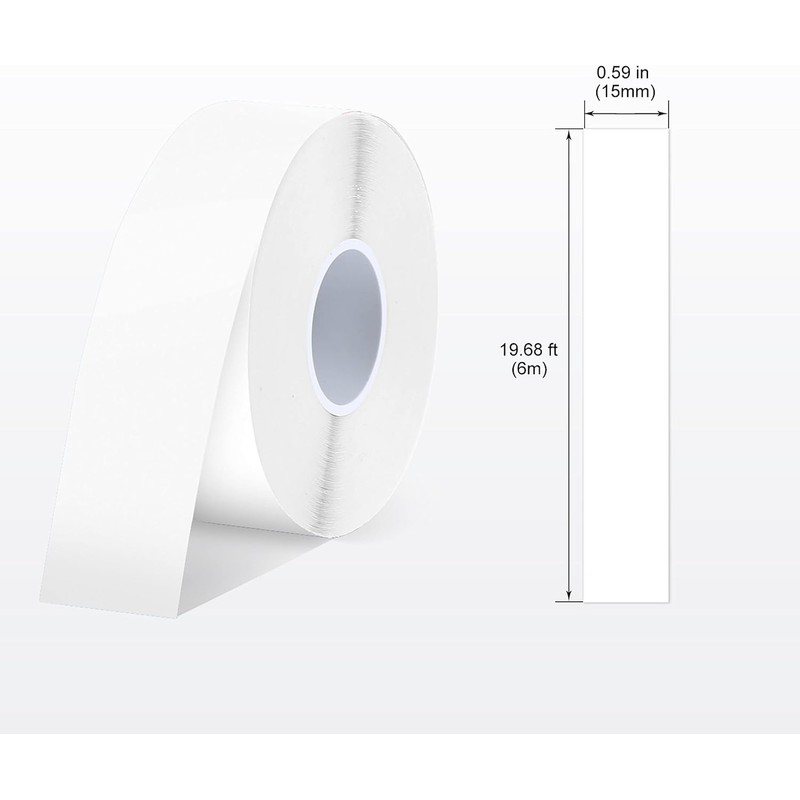 SUPVAN Thermal Label Tape, E10/16 Labels, Continuous Label Tape, 15