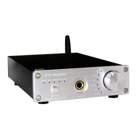 FX-AUDIO - DAC-X6J+W [Silver] High Performance Headphone Amplifier & Preamplifier, Bluetooth Compatible, High Resolution DAC, Optical Coaxial, Digital, USB, Up to 24 Bit, 192 kHz