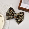 Leopard Hair Bows for Toddlers 2-4 Years Sparkly Hair Bow