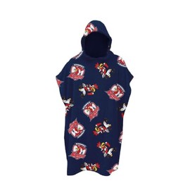Sydney Roosters NRL Rugby League Kids Youth Hooded Beach Towel
