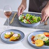 Herogo Dinnerware Sets with Pasta Bowls for 4, 16 Piece