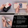 RUTAKO Slim Wallet with Coin Compartment, Mini Wallet for Men