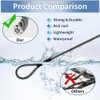3.3mm (1/8 Inch) Outdoor Travel Stainless Steel Security Cable-3ft Luggage