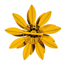 Evergreen Garden 13" Dia Yellow Sunflower Wall Spinner, Wall Wind Spinning for Garden Décor and Accessories for Home Decoration (Sunflower on Wall)