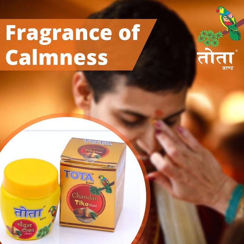 TOTA Chandan Paste Tika for Pooja - 400 gm |