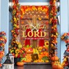 Avezano Give Thanks to The Lord Banner Christian Thanksgiving Door