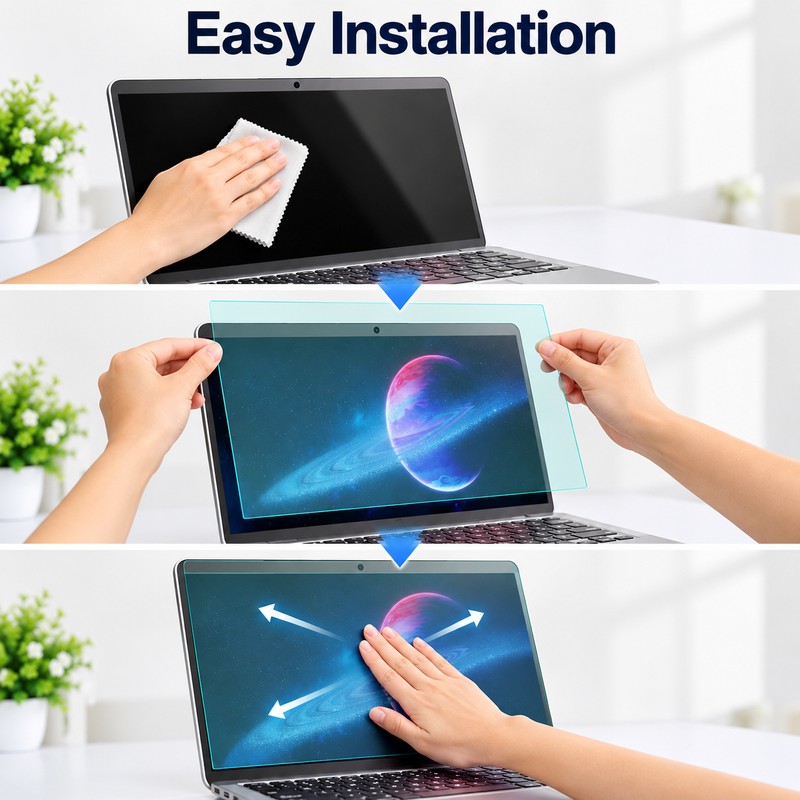 Eye Protection Laptop Screen Protector – Anti-Glare Anti-Blue Light Matte